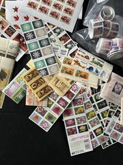 huge lot of US stamps discount postage Face Value FV $600+ xmas flowers sheets