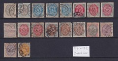 Denmark 1875 – 1901 Stamps. Inc Frame Upright, Inverted, Shades etc. Cat £2000+?