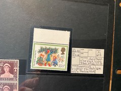 GB stamp error flaw mint block collection KGVI QE *a510