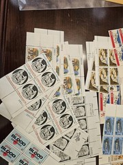 Misc US Postage Stamps Lot In Plate Blocks, Singles & Multiples Mint