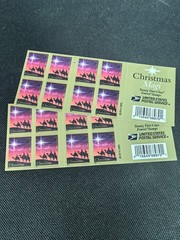 5 Booklets 100 Self Stick Christmas Stamps “CHRISTMAS MAGI”